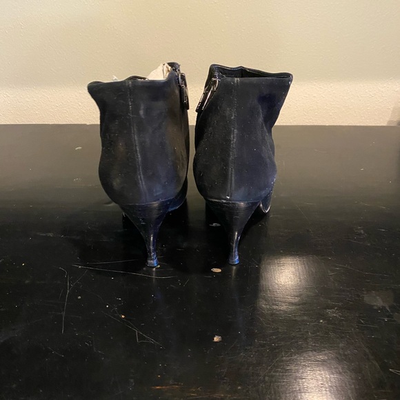FENDI VINTAGE BOOTIES Suede black size7.5 - Picture 6 of 9